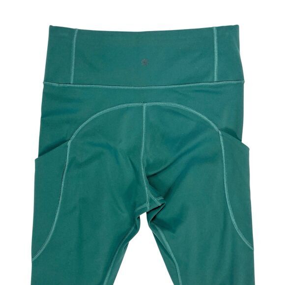 Athleta Leggings Women S Teal Green Up For Anything Athletic Yoga Stretchy Comfy - Picture 7 of 16